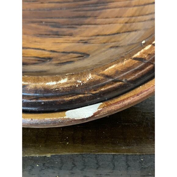 Treasure Craft USA Apple "Cookies" Jar W Lid Brown W Green Apple - Picture 9 of 10